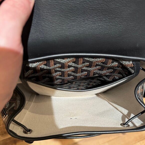 Goyard 2019 Black Goyardine Mini Alpin Convertible Backpack - Picture 16 of 16